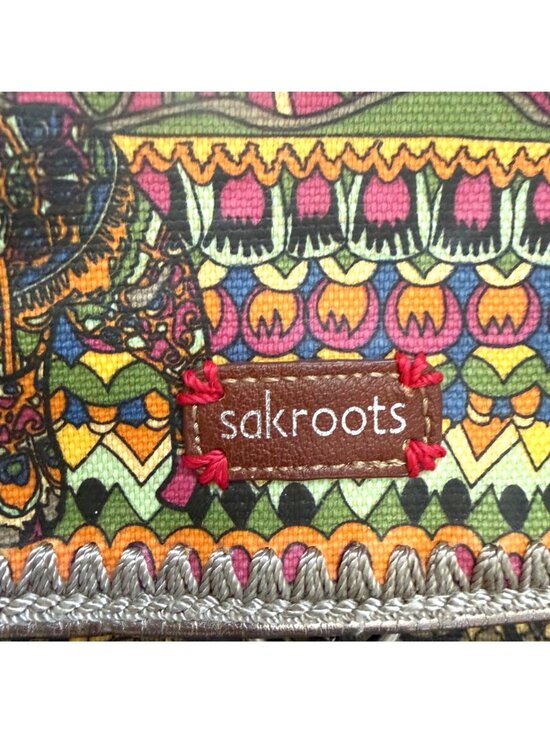 Sakroots Women\'s Backpack Bag Convertible Multicolor Elephant Canvas Hippie Boho main image 6